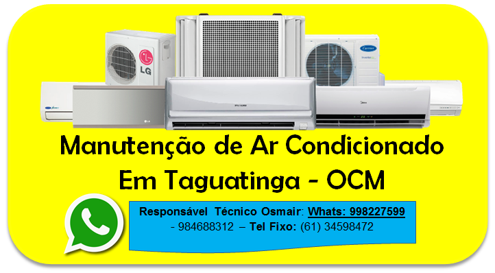 Manutenção de ar Condicionado Taguatinga OCM